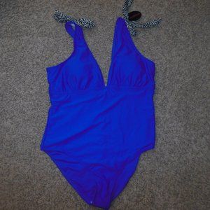 NWT Avidlove XL Royal Blue One Piece Swimsuit Pad